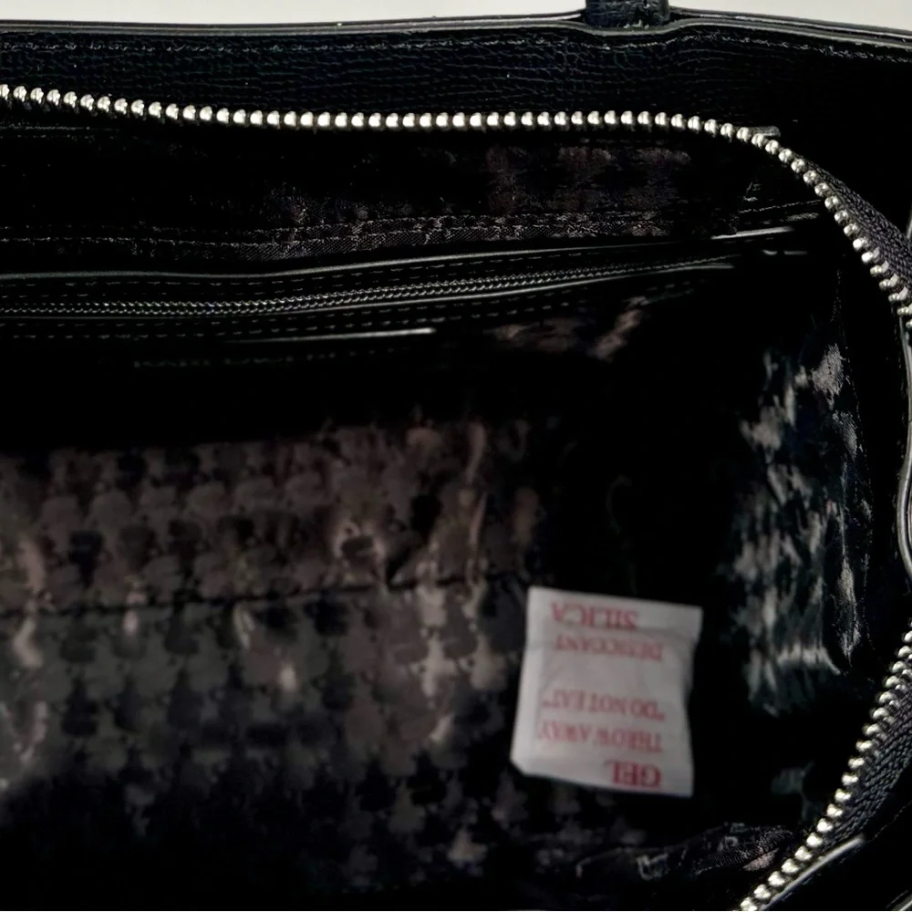 Karl Lagerfeld black Medallion Bag NWT and twilly (chain not included) - Picture 9 of 10